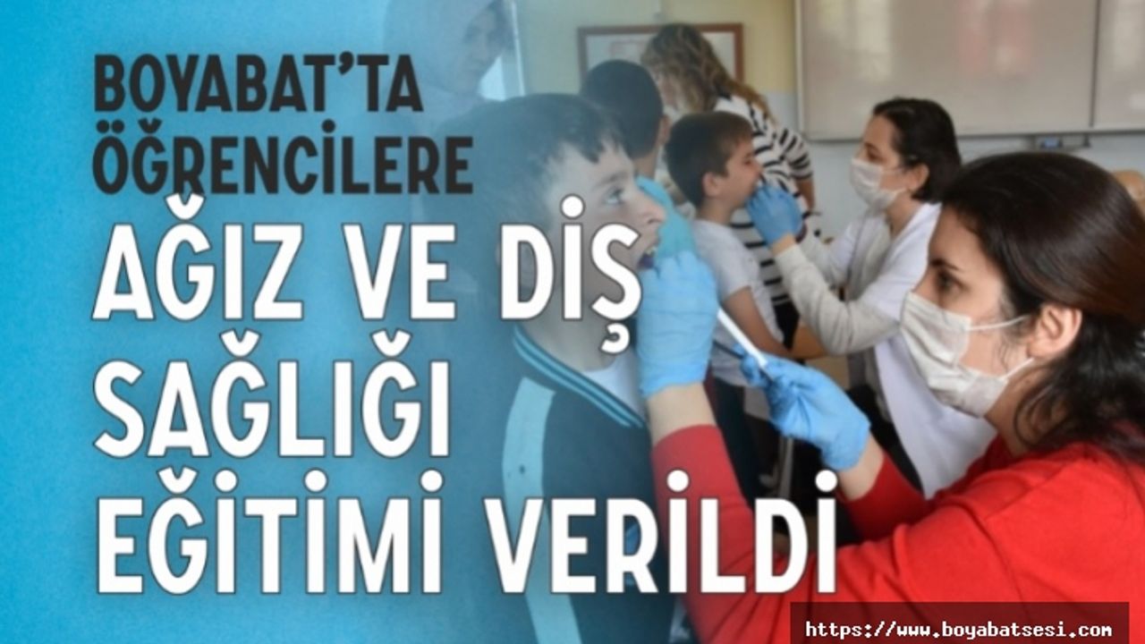 Boyabat'ta İlkokul Öğrencilerine Ağız ve Diş Sağlığı Programı 