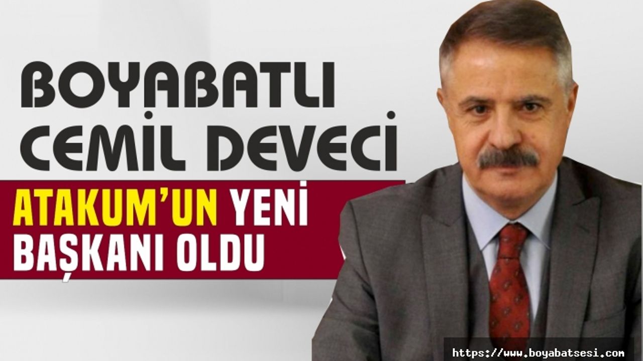 Boyabatlı Cemil Deveci Samsun Atakum Belediye Başkanı Oldu