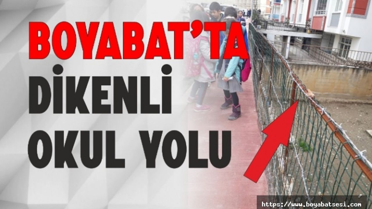 Yıldız Mahallesi'nde Bulunan Dikenli Yola Veliler Tepkili