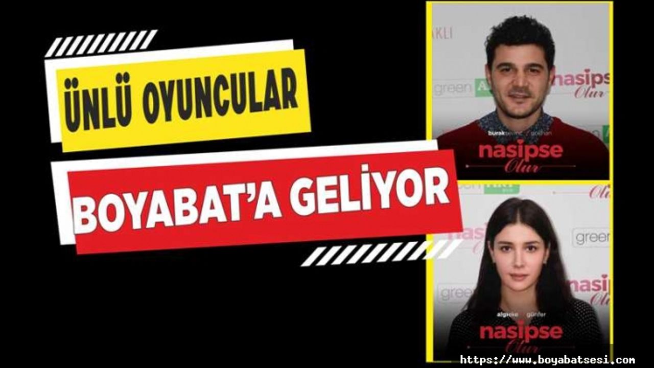 Boyabat'ta Çekilecek Filme Ünlü İsimler Katıldı