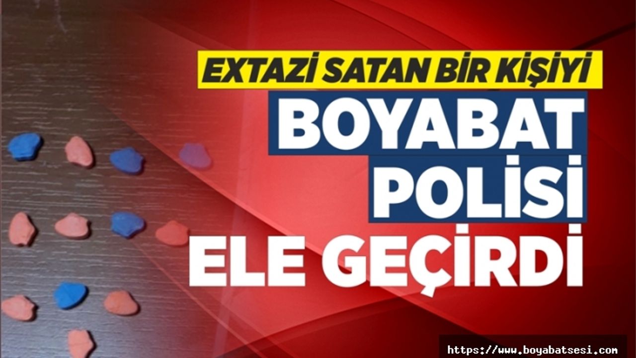 Exstazi Satan Bir Kişiyi Boyabat Polisi Yakaladı