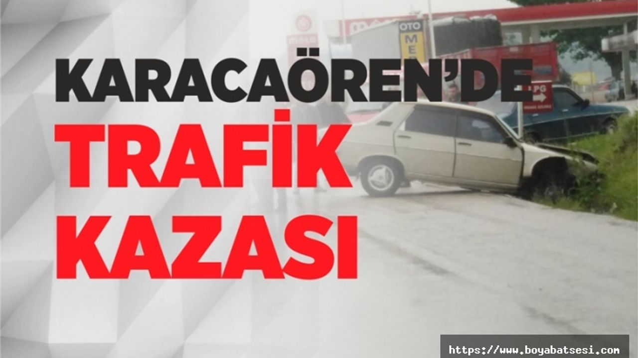 Karacaören'de Araç Kanala Düştü