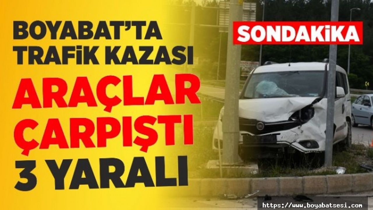 Boyabat Bölge Trafik Önünde Trafik Kazası
