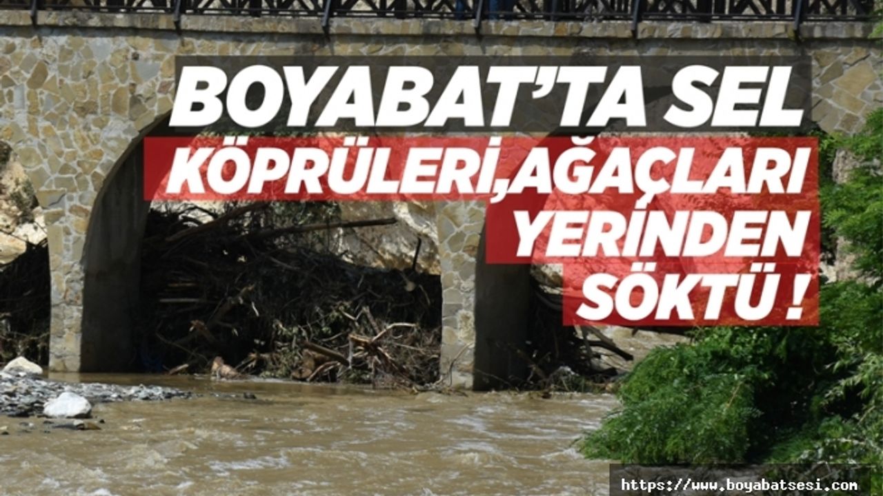Boyabat Kolaz Çayına Gelen Sel Büyük Tahribat Bıraktı