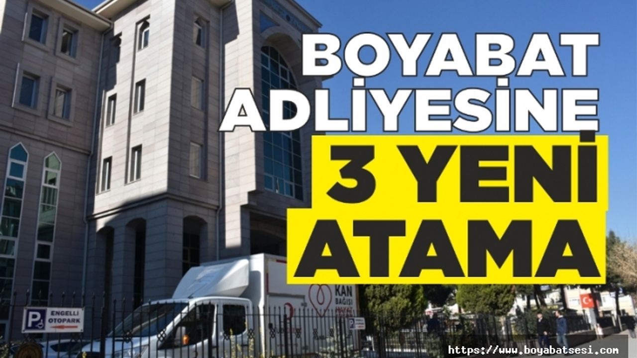 Boyabat'ta Yeni Hakim ve Savcılar Göreve Başladı