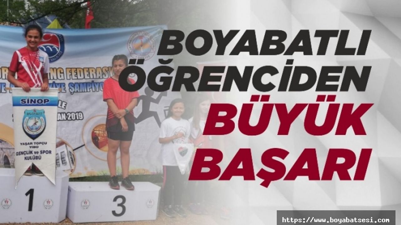 Boyabatlı Fatma Kocakurt'tan Büyük Başarı