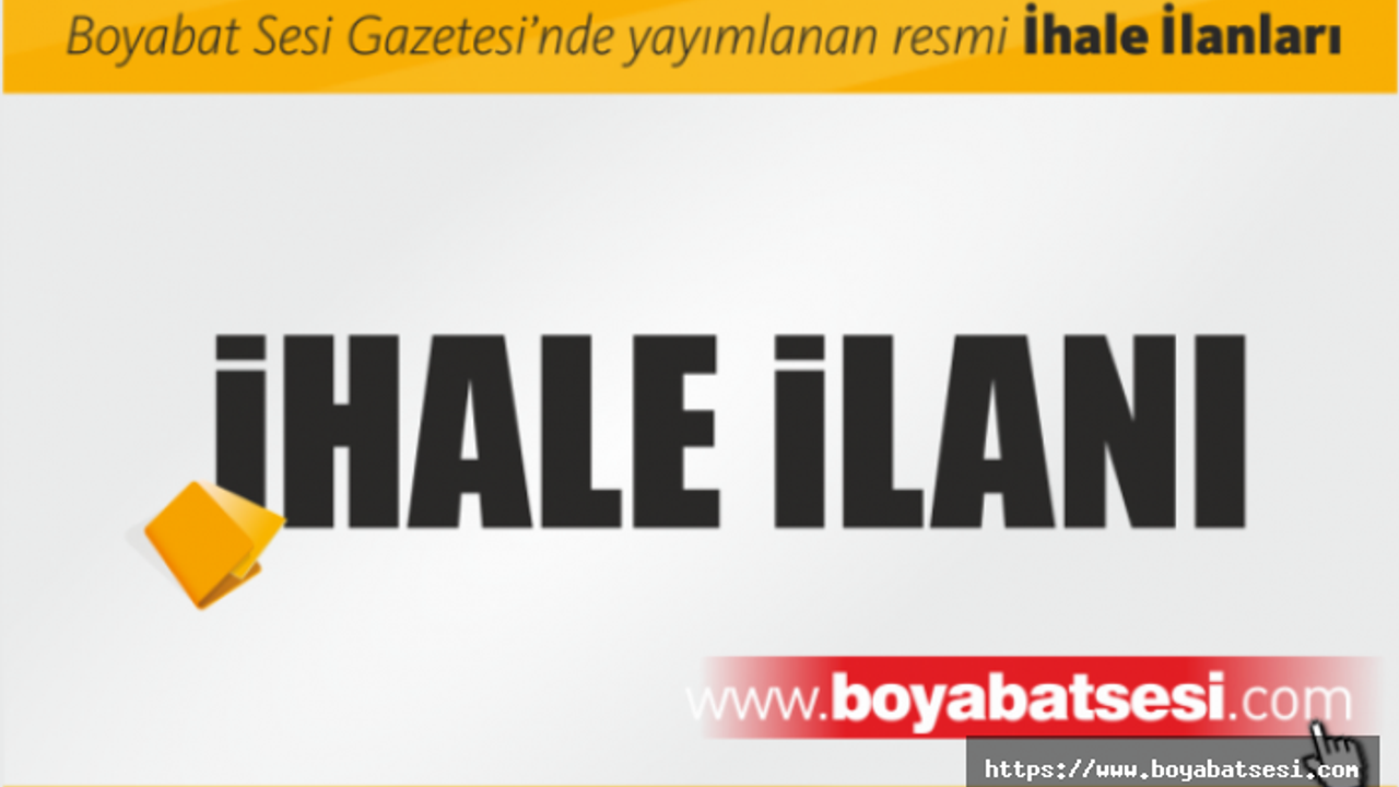 SİNOP BOYABAT CUMHURİYET İLKÖĞRETİM OKULU ÇATI ONARIM SİNOP İL ÖZEL İDARESİ DESTEK HİZMETLERİ MÜDÜRLÜĞÜ