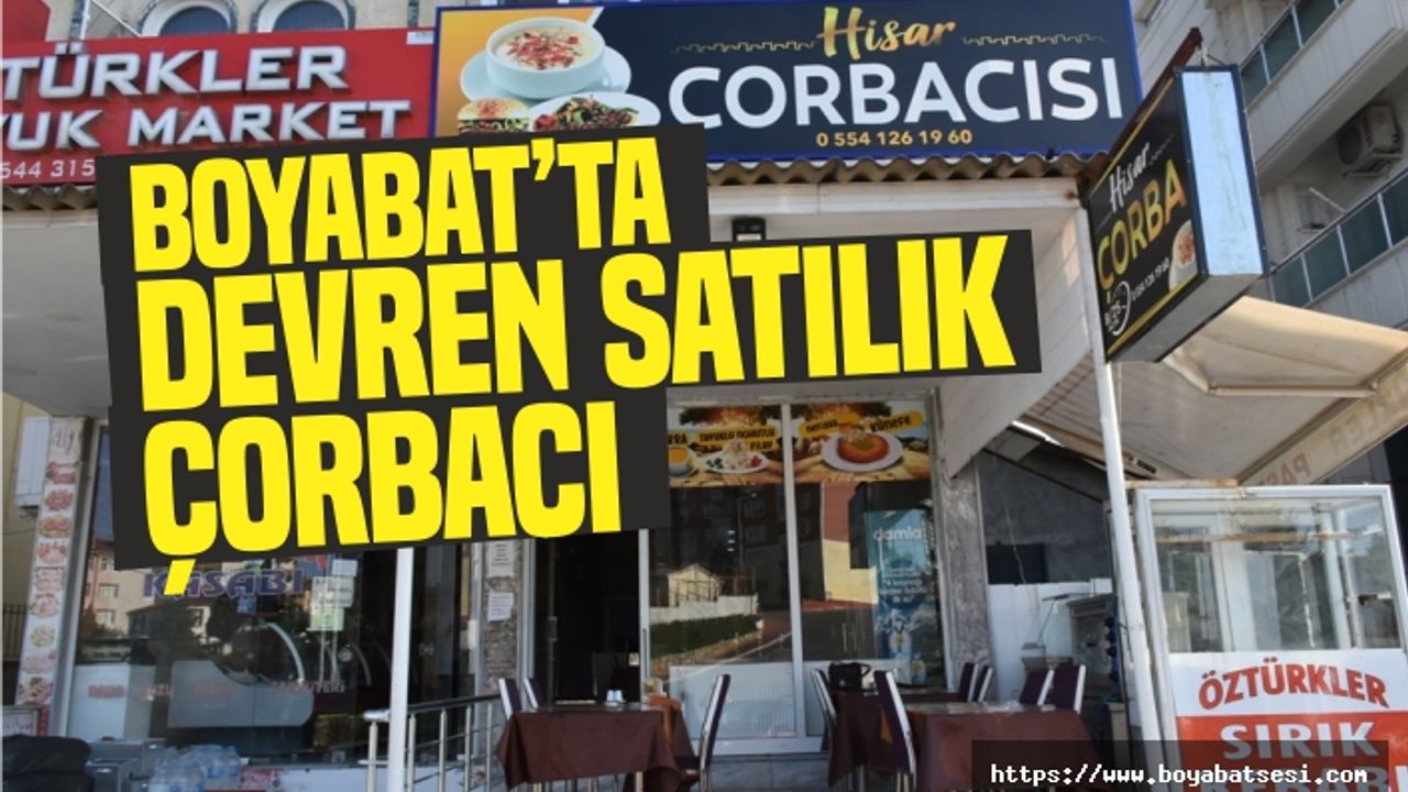 DEVREN SATILIK ÇORBACI DÜKKANI