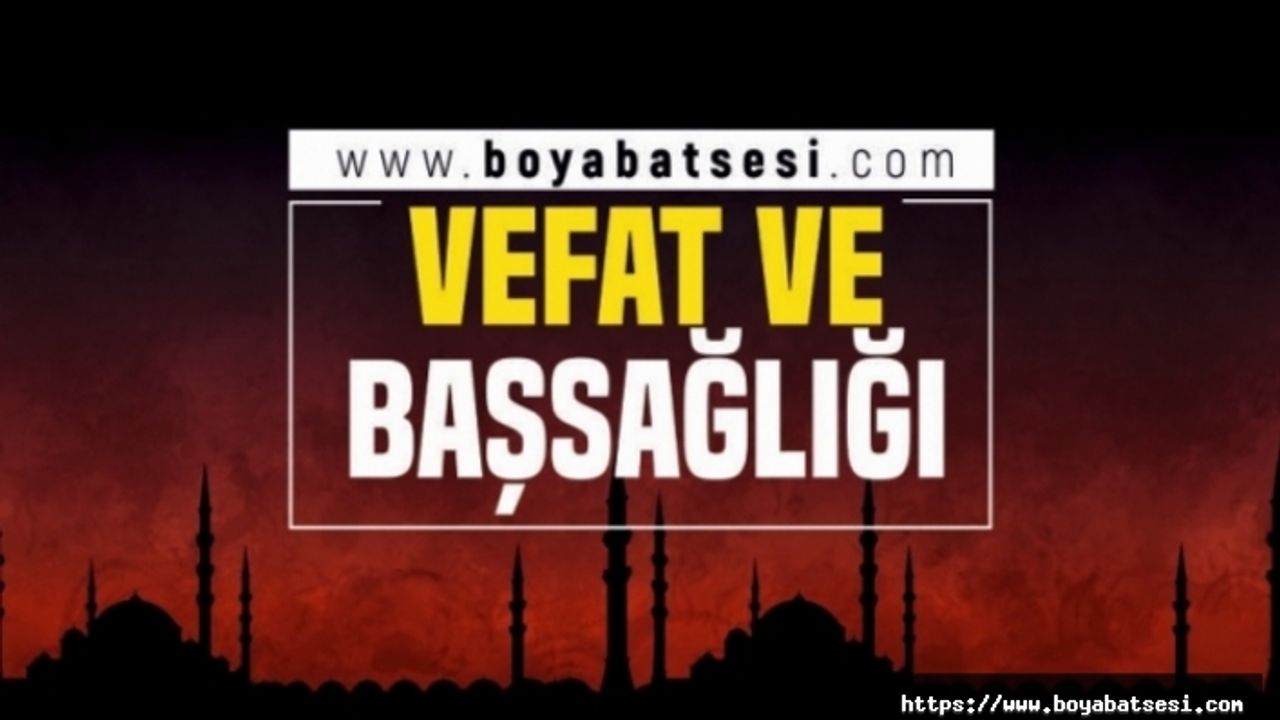 Merhum Öğretmen Sadık Öztürk'ün Eşi Nadide Öztürk Vefat Etti