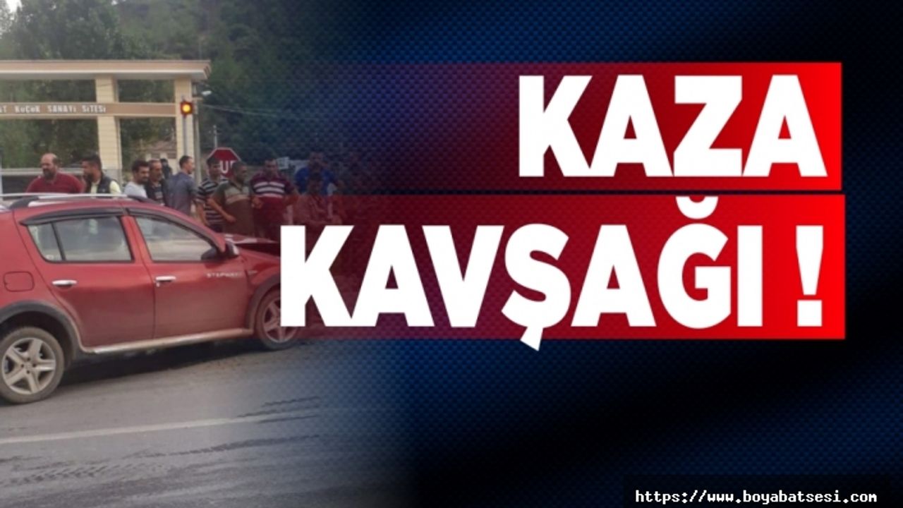 Boyabat Sanayi Kavşağı'nda Bir Kaza Daha 