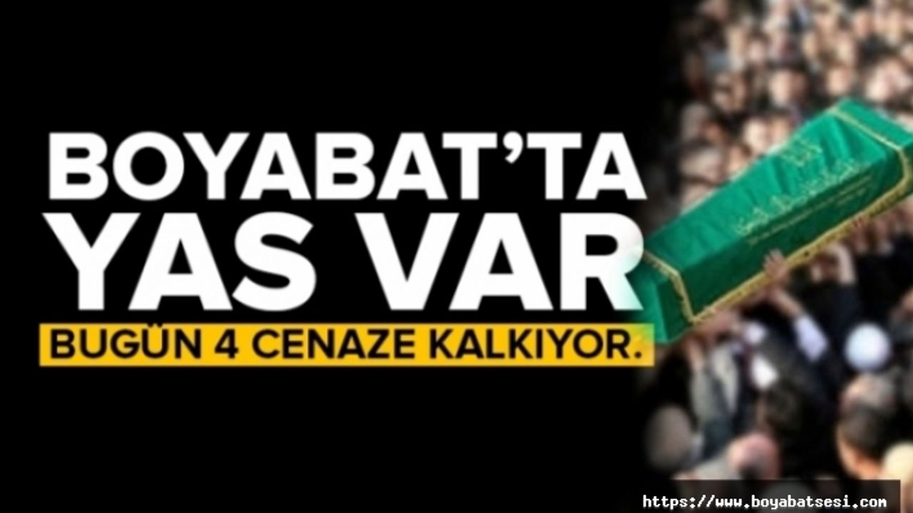 Boyabat'ta 4 Kişi Hayatını Kaybetti