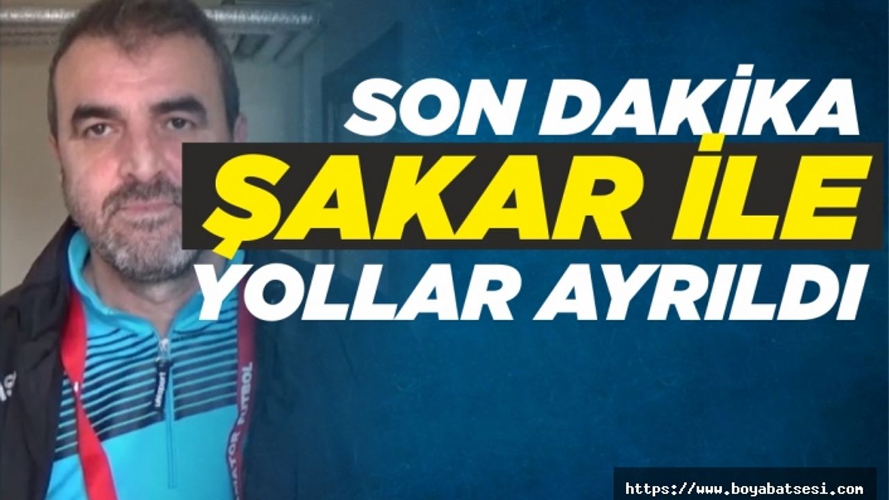 Boyabat 1868 Spor Teknik Direktör Mustafa Şakar ile yollarını ayırdı