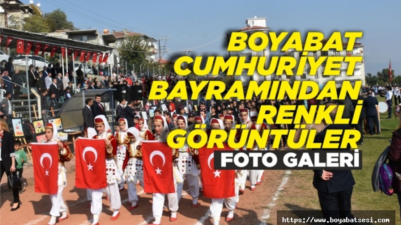 Boyabat Cumhuriyet Bayramından Renkli Görüntüler