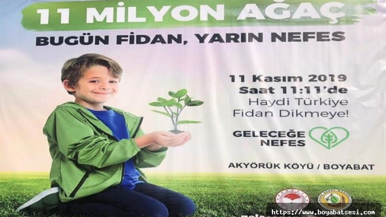 Boyabat Orman İşletme Müdürlüğünden Fidan Dikimine Davet