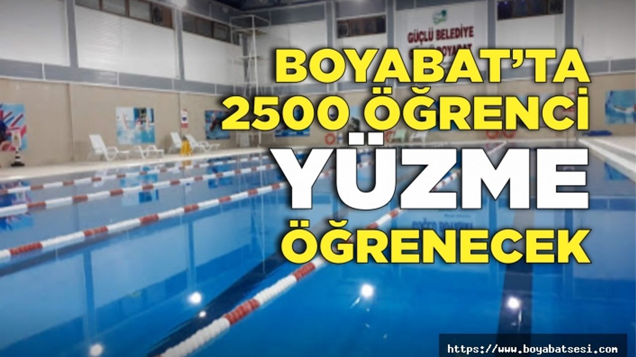 Boyabat'ta 2500 Öğrenci Yüzme Öğrenecek