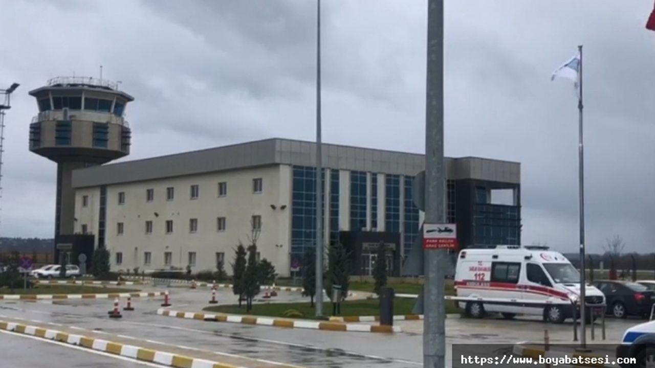 Sinop Havaalanında korkutan patlama sesi