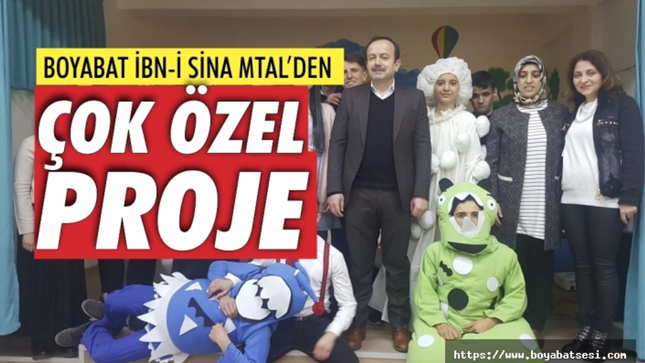 Boyabat İbn-i Sina MTAL'den çok özel proje