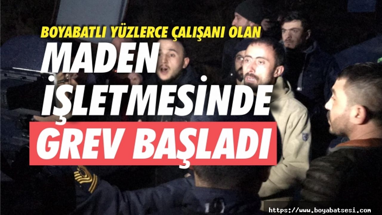 Maden işçileri, arkadaşları işten çıkartıldığı gerekçesiyle greve başladı  