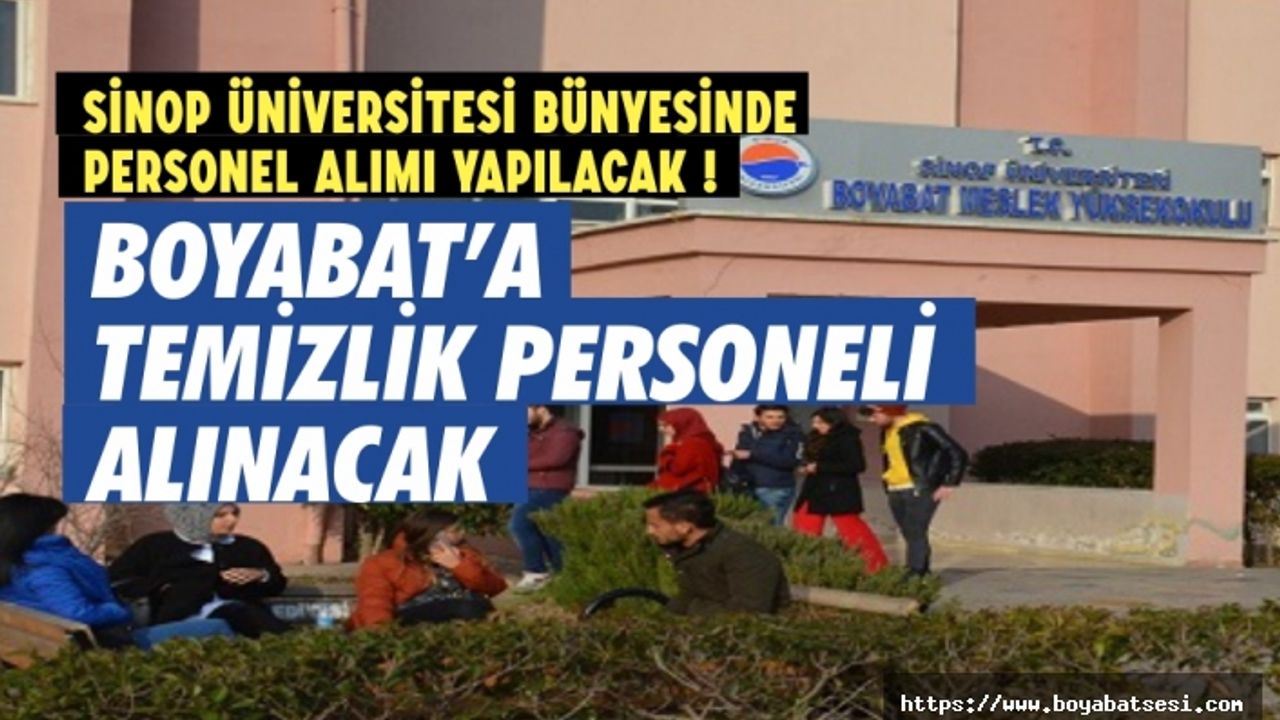 Kpss şartı yok !  Sinop ve ilçelerine personel alımı