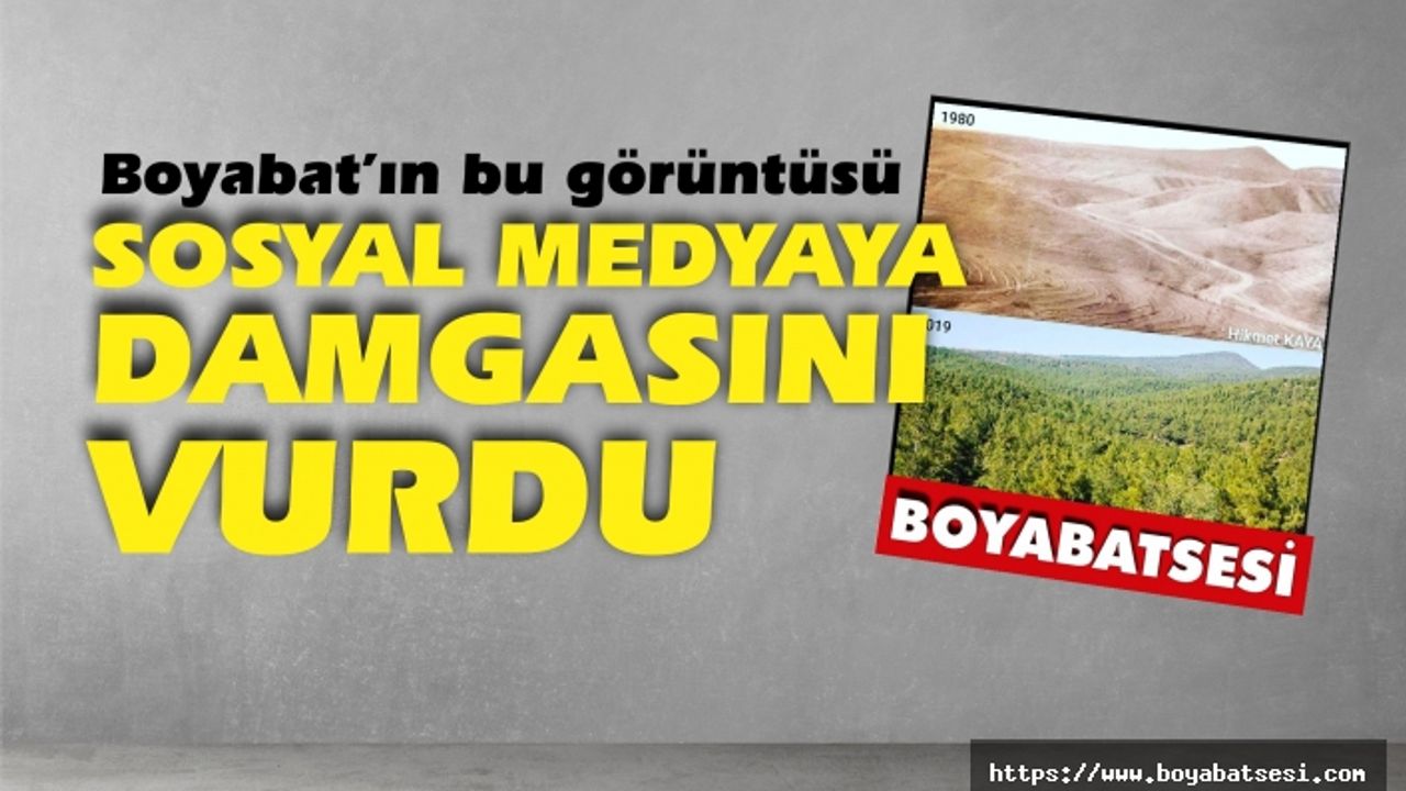 Boyabat'ın bu görüntüsü sosyal medyaya damgasını vurdu