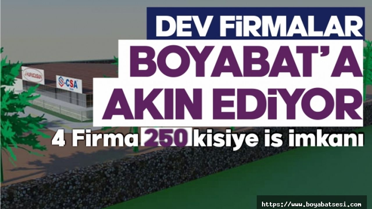30 Ülkeye ihracat yapan dev firma Boyabat'a fabrika kuruyor