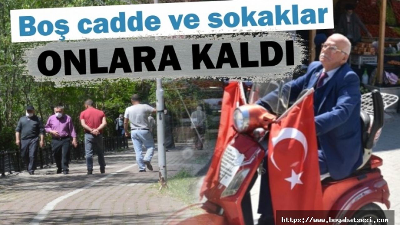 Boyabat caddeleri ve sokakları onların oldu