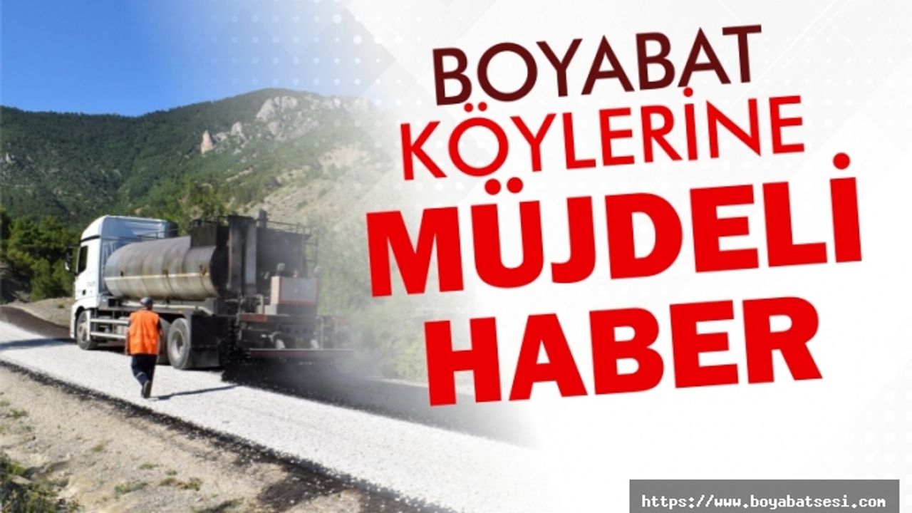 Boyabat köylerine müjdeli haber ; Köydes 2020 onaylandı