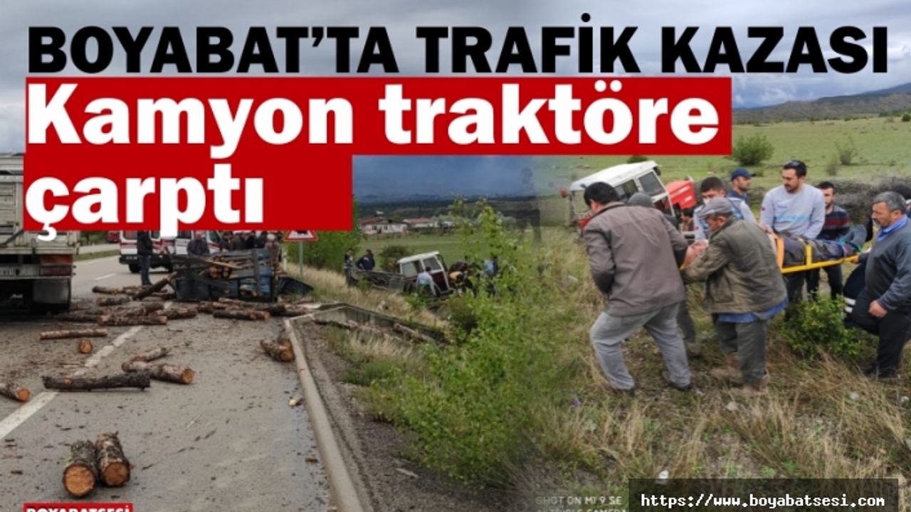 Boyabat Organize Sanayi Mevkiinde Trafik Kazası !