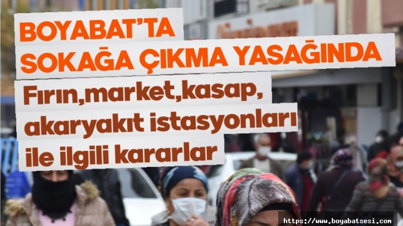 Boyabat Ticaret ve Sanayi Odası Duyurdu