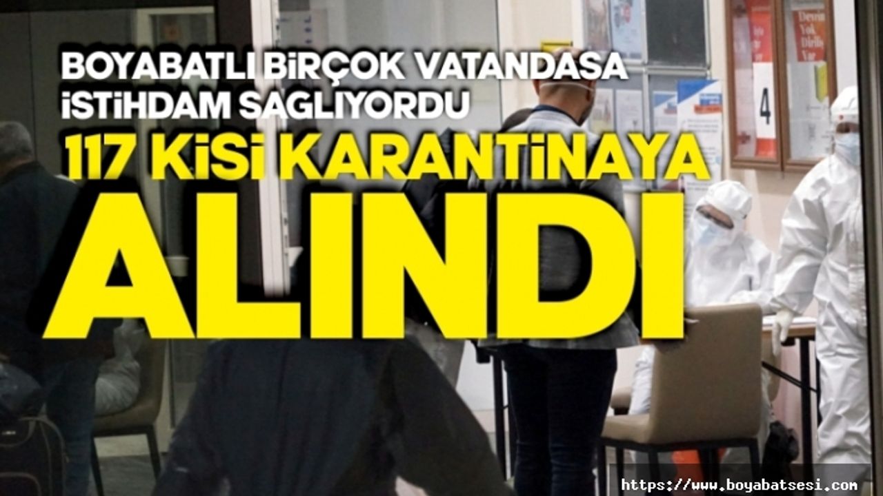 Maden ocağında 8 işçide korona çıktı 117 kişi karantinaya alındı