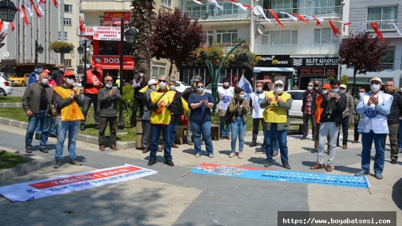  Sinop'ta 1 Mayıs Emek ve Dayanışma Günü 