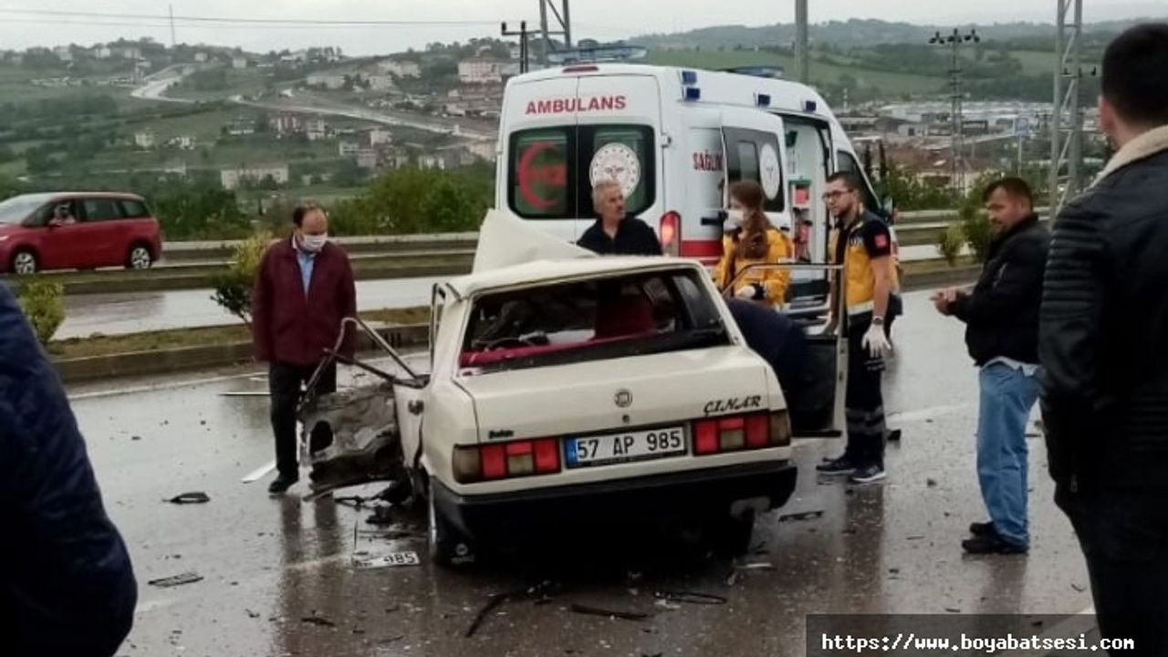 Sinop yolunda feci kaza 1 kişi öldü