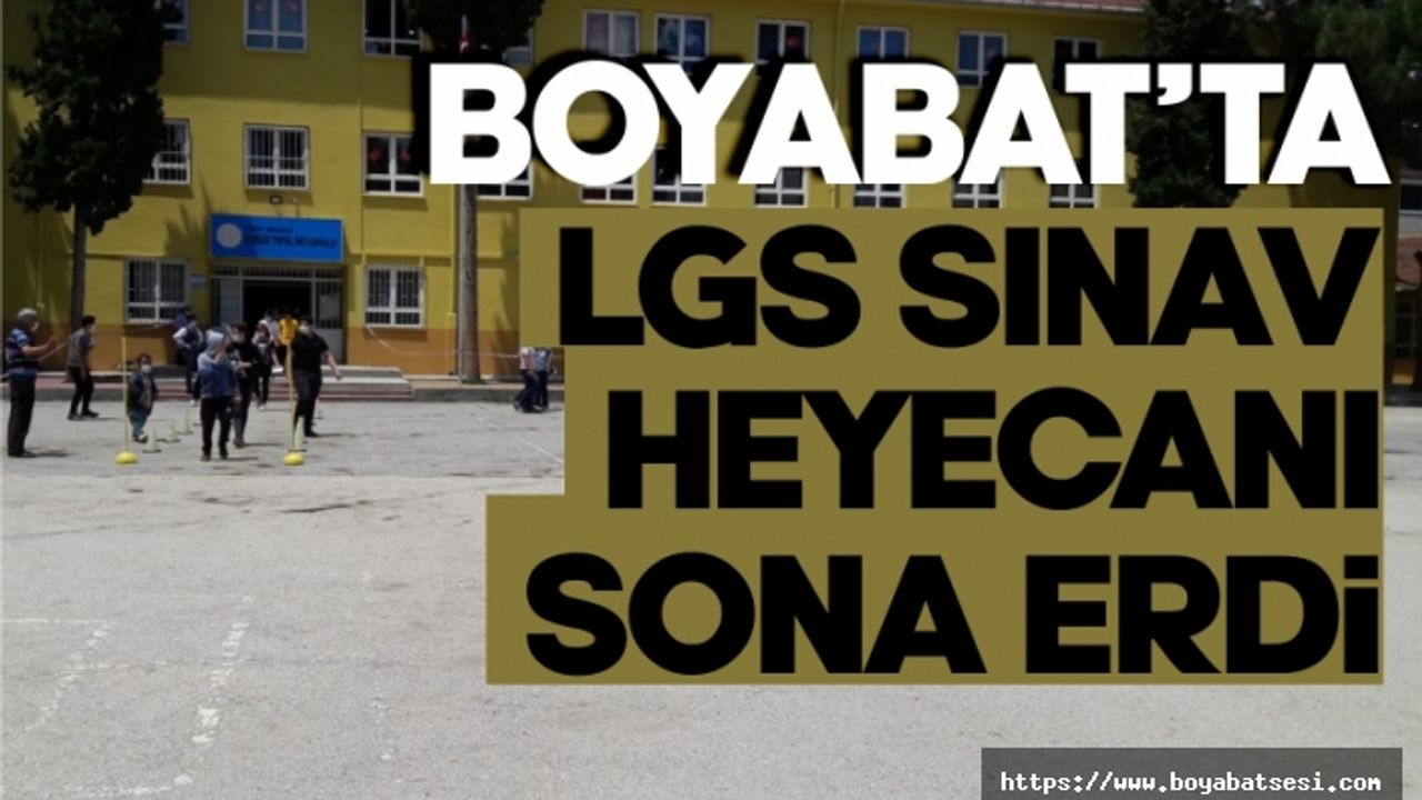 Boyabat'ta Koronavirüs gölgesinde LGS gerçekleştirildi