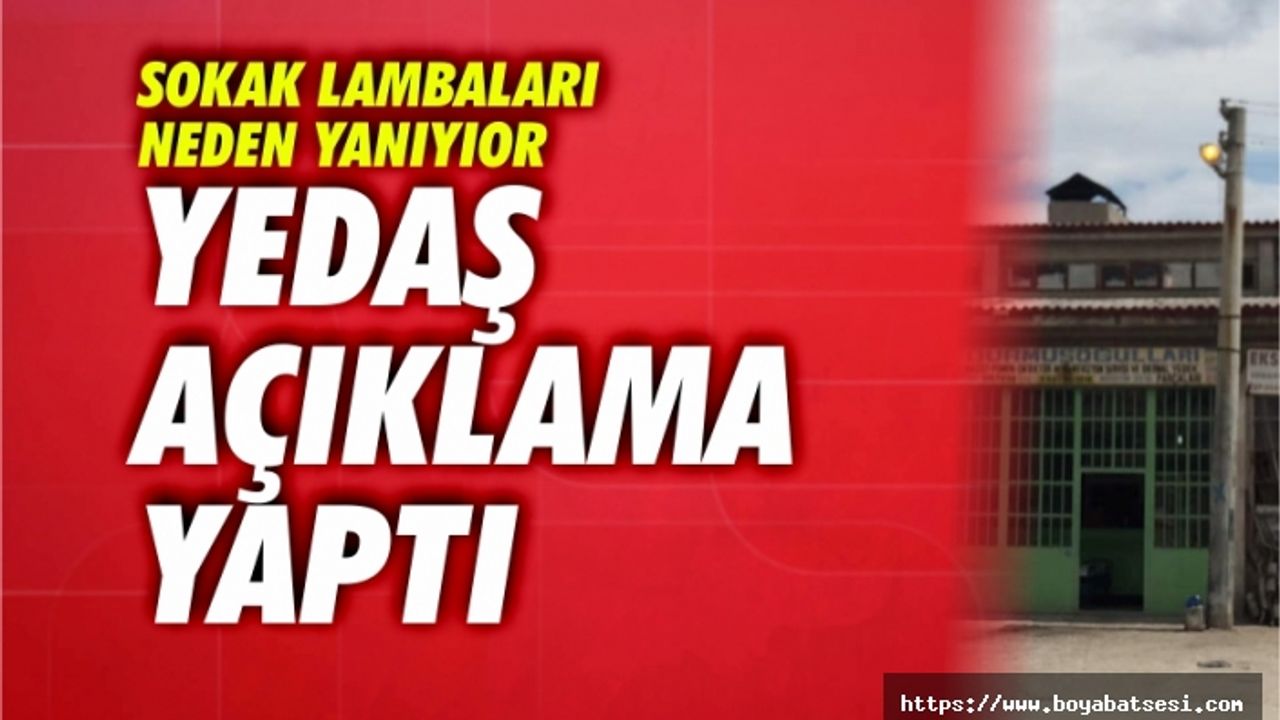 Sokak lambaları neden yanıyor açıklama geldi