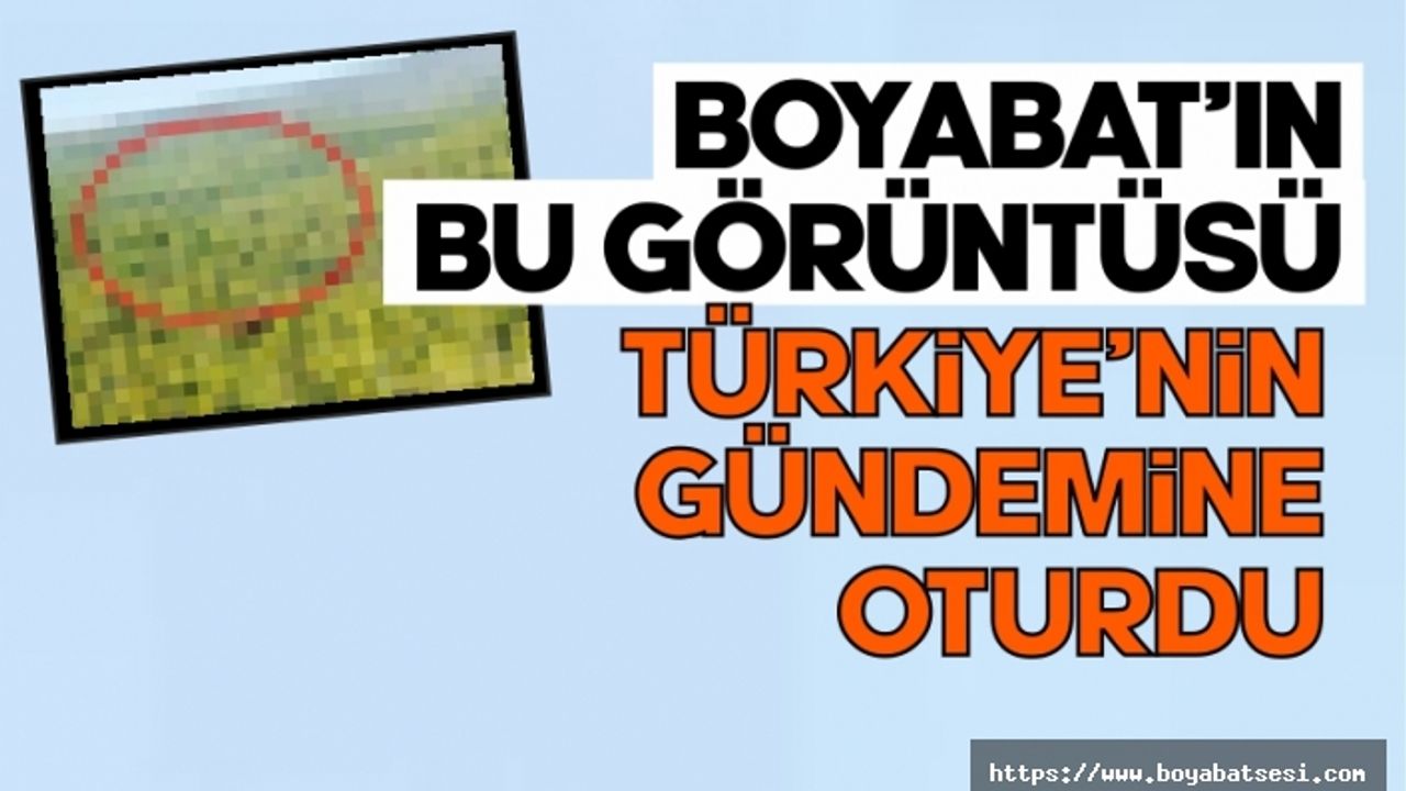 Boyabat'ın bu görüntüsü Türkiye gündemine oturdu