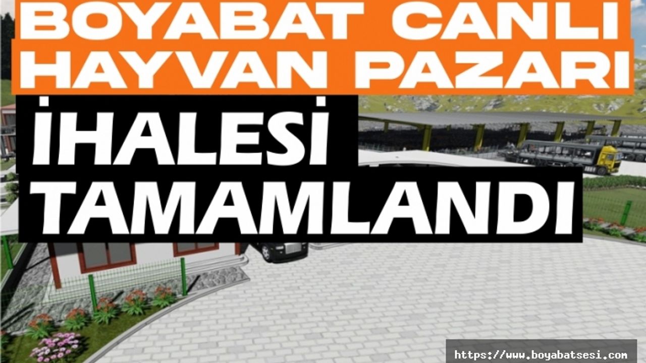 Boyabat Canlı Hayvan Pazarı ihalesi tamamlandı