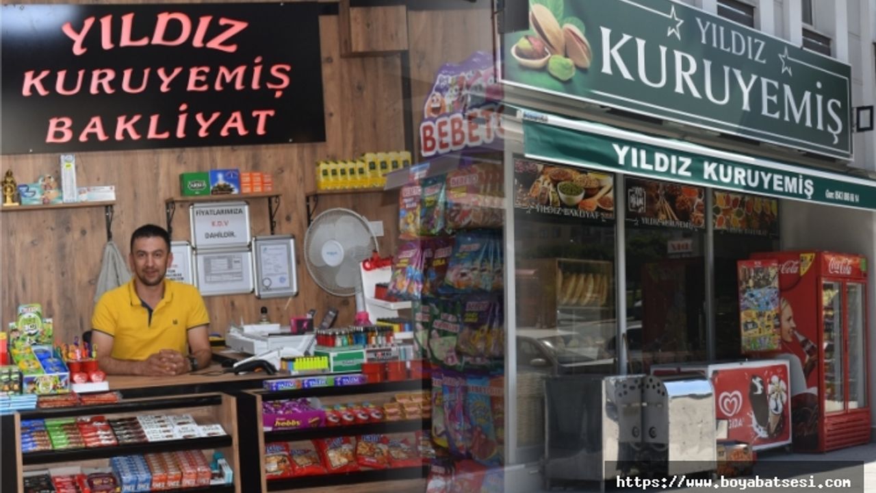 Boyabat'ta Yıldız Kuruyemiş ve Bakliyat Açıldı