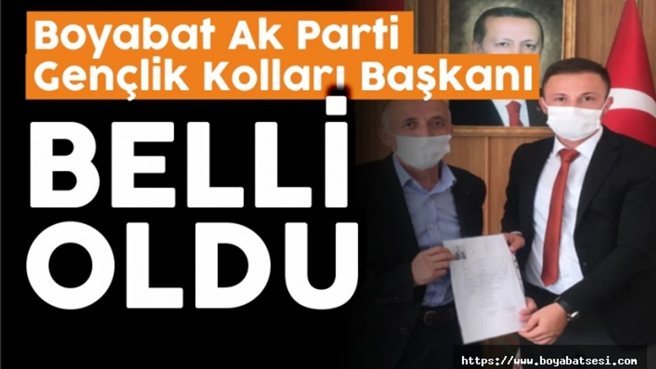 Boyabat AK Parti yeni gençlik kolları başkanı belli oldu