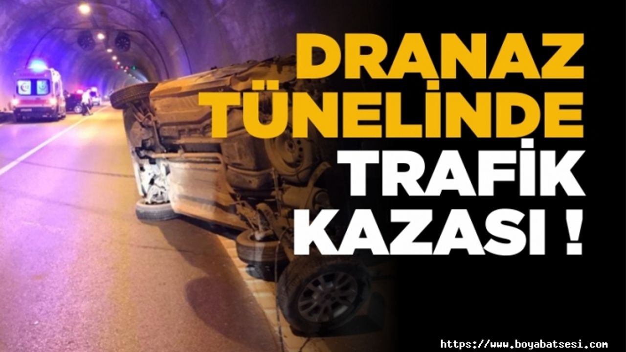 Boyabat Dranaz Tüneli'nde trafik kazası !