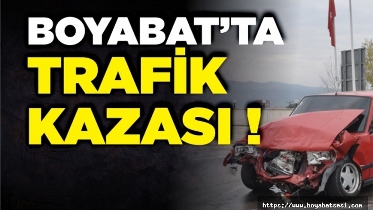 Boyabat Karacaören'de trafik kazası !