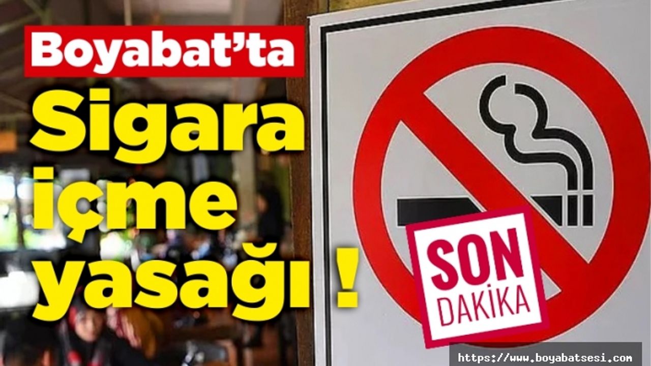 Boyabat'ta sigara yasağı, İşte yasaklı caddeler