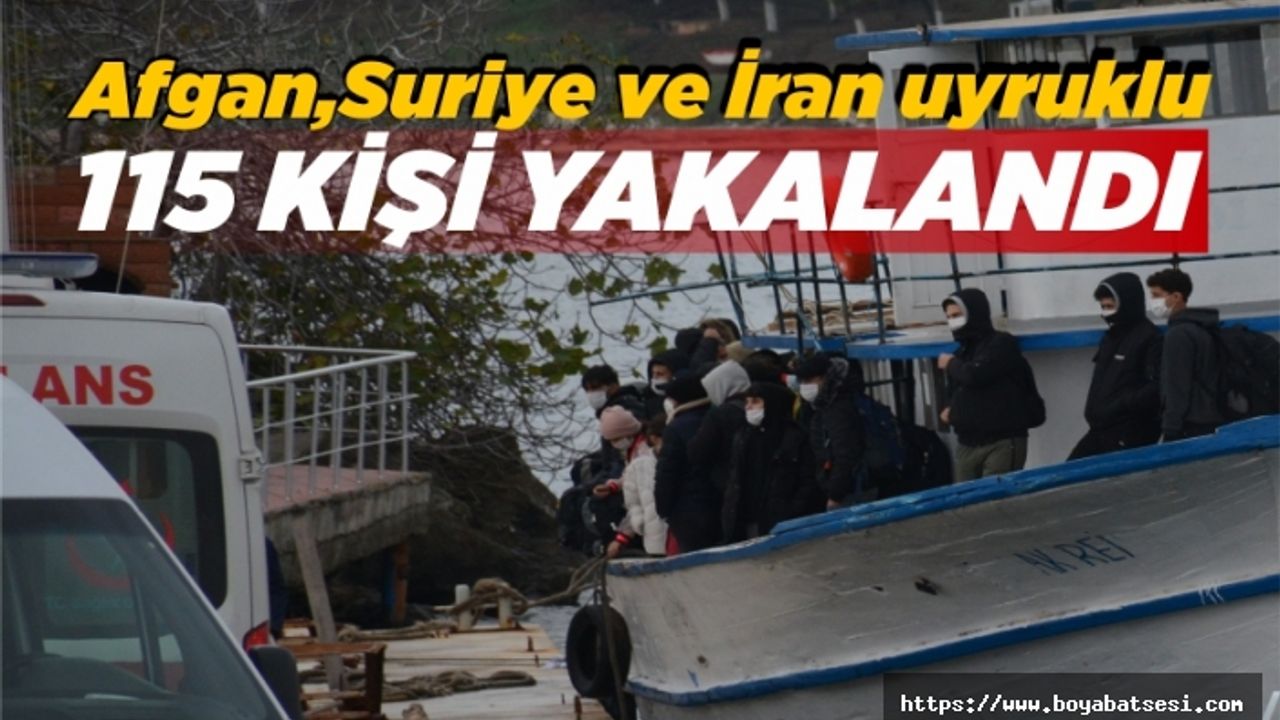 Son Dakika ! Sinop'ta 115 göçmen kıskıvrak yakalandı