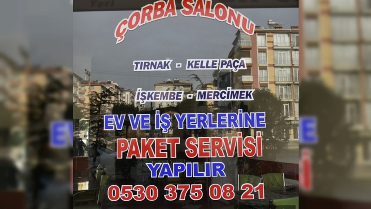 Veysel'in yeri çorba salonunda paket servis başladı