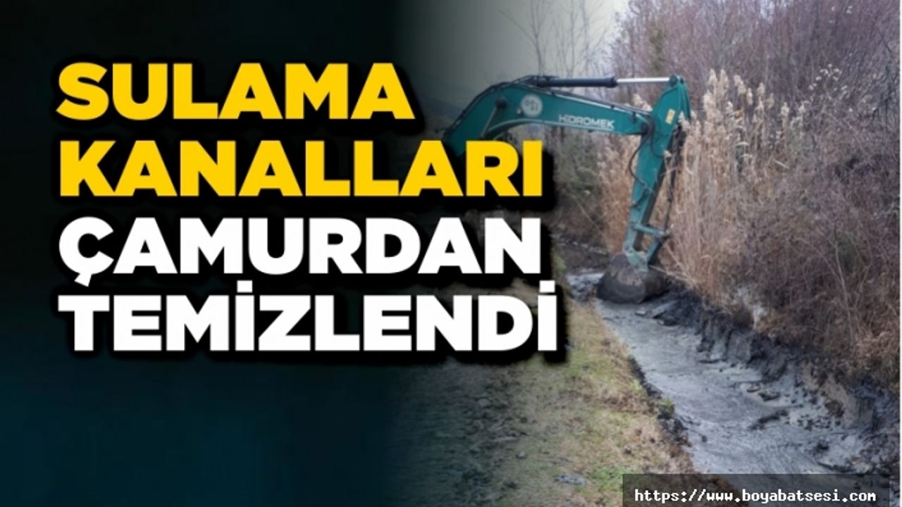 DSİ Boyabat'ta sulama kanallarını temizliyor