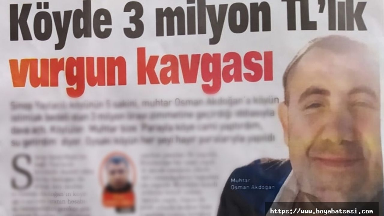 Köyde 3 milyon TL’lik vurgun kavgası