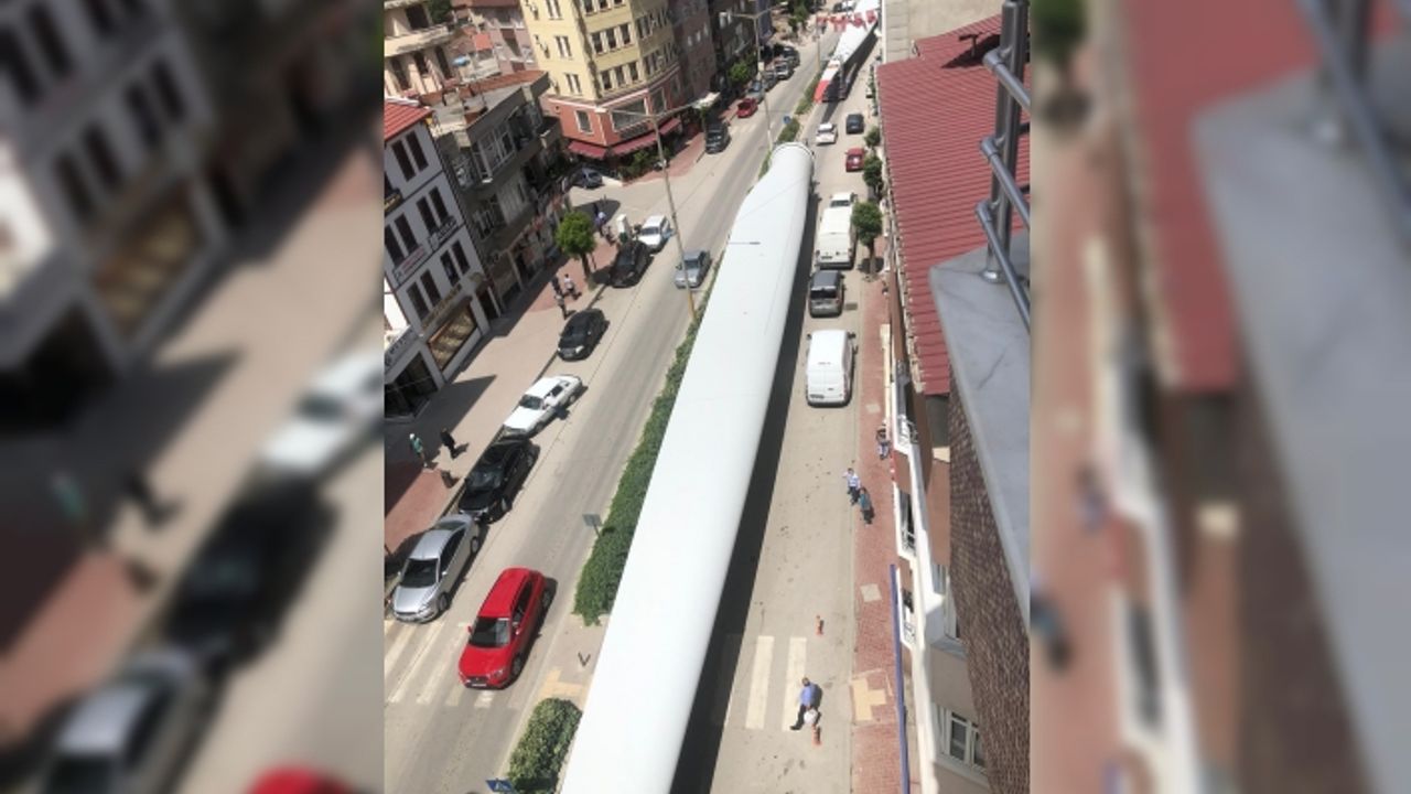 Rüzgar Türbinlerinin Kanatları Boyabat'tan Böyle Geçti