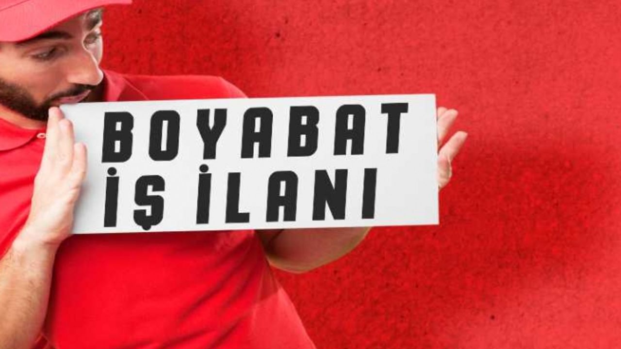 Boyabat Monometre Yapı'dan  iş ilanı