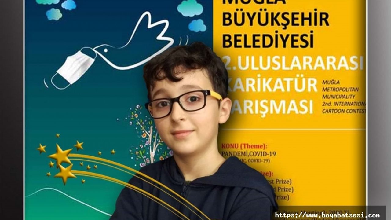 Boyabatlı Kaan Zeki Karikatürde Dünya Birincisi