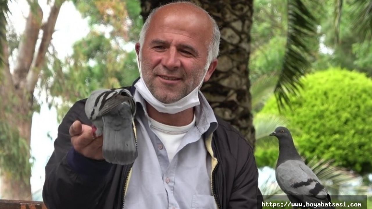 İşsiz kaldı, güvercinler dert ortağı oldu