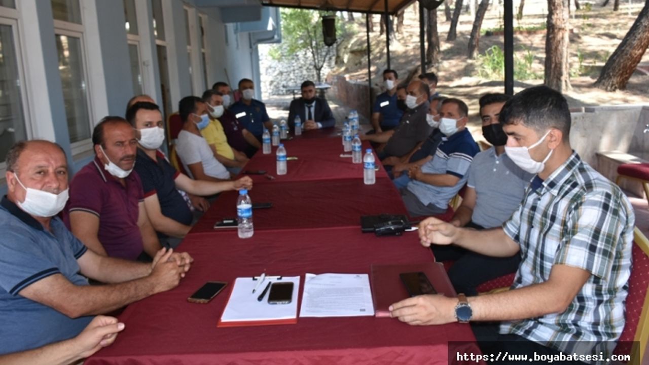 Boyabat Emniyetinden muhtarlar ile huzur toplantısı